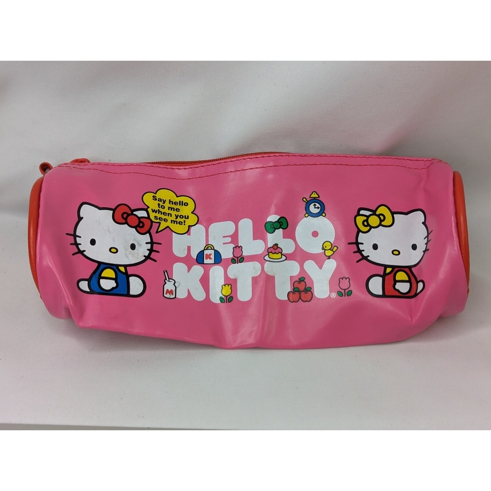 Sanrio Hello Kitty Pencil Case Pink 2012 Rainbow‎